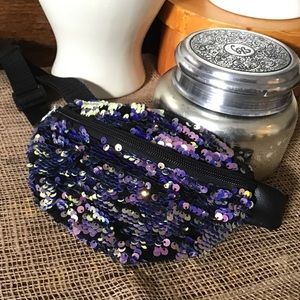 Justice sequin fanny pack, belt bag.